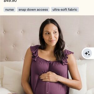 Kindred Bravely Ultra-Soft Nursing Pajama - Plum